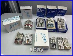 J Carlton Dominique Gault Miniature Paris Buildings Lot of 9 (2 Have Crack)