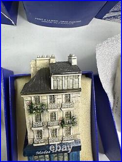 J Carlton Dominique Gault Miniature Paris Buildings Lot of 9 (2 Have Crack)
