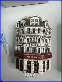 J Carlton Dominique Gault Miniature Paris Buildings Lot of 9 (2 Have Crack)
