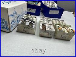 J Carlton Dominique Gault Miniature Paris Buildings Lot of 9 (2 Have Crack)