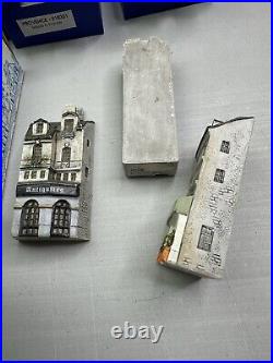 J Carlton Dominique Gault Miniature Paris Buildings Lot of 9 (2 Have Crack)