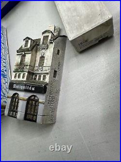 J Carlton Dominique Gault Miniature Paris Buildings Lot of 9 (2 Have Crack)