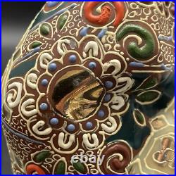 Japanese Noh Actor Gold & Enamel Hand Decorated Ceramic Figurine Japan 8.5t Japanese Noh Actor Gold & Enamel Hand Decorated Ceramic Figurine Japan 8.5t