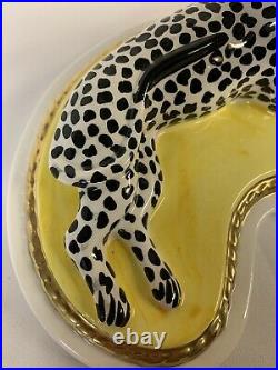 Jeanne Reed RARE Porcelain White Cheetah Made in Italy