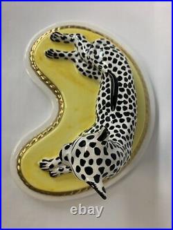 Jeanne Reed RARE Porcelain White Cheetah Made in Italy