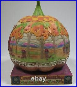 Jim Shore Count Your Blessings Large 11 Pumpkin-New