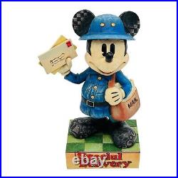 Jim Shore Disney Mickey Mouse Special Delivery Figurine Mailman #4009263