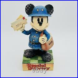 Jim Shore Disney Mickey Mouse Special Delivery Figurine Mailman #4009263