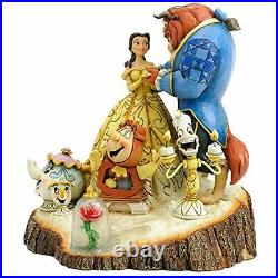 Jim Shore Disney Traditions Beauty and the Beast Carved by Heart Figurine, 7.75