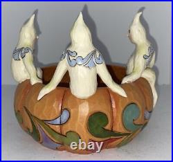 Jim Shore Enesco Halloween Life's A Bowl of Scaries Ghosts on Pumpkin #4022900