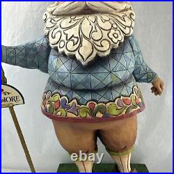 Jim Shore Large Garden Gnome with Bluebird Staff 19 Figurine 4007763