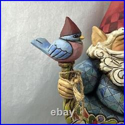 Jim Shore Large Garden Gnome with Bluebird Staff 19 Figurine 4007763
