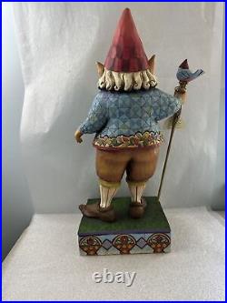 Jim Shore Large Garden Gnome with Bluebird Staff 19 Figurine 4007763