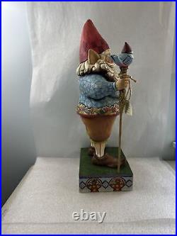 Jim Shore Large Garden Gnome with Bluebird Staff 19 Figurine 4007763