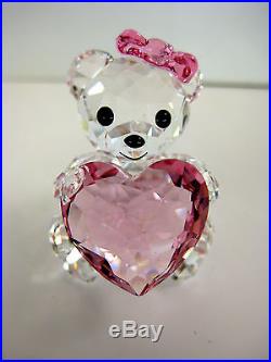 KRIS BEAR ONLY FOR YOU HOLDING HEART 2012 SWAROVSKI #1096732