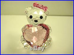 KRIS BEAR ONLY FOR YOU HOLDING HEART 2012 SWAROVSKI #1096732