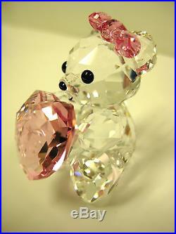 KRIS BEAR ONLY FOR YOU HOLDING HEART 2012 SWAROVSKI #1096732