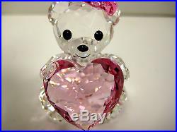 KRIS BEAR ONLY FOR YOU HOLDING HEART 2012 SWAROVSKI #1096732