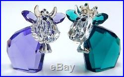 King & Queen Mo, Limited Edition Cow Set 2017 Swarovski Crystal #5270746