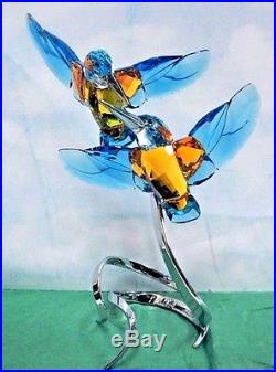 Kingfishers Turquoise Paradise Bird Couple 2016 Swarovski Crystal 5136835