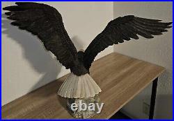 LARGE & Rare 1995 Animal Classic United Design Bald Eagle Statue by Barry Miller