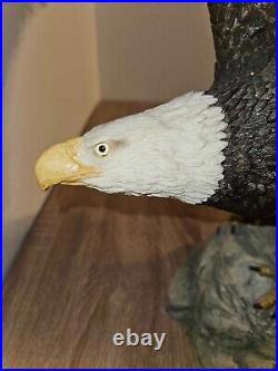 LARGE & Rare 1995 Animal Classic United Design Bald Eagle Statue by Barry Miller