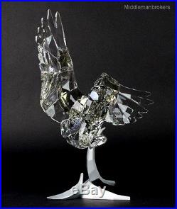 LARGE Swarovski Silver Crystal SNOWY OWL Bird 5004640 Glass Figurine Statue SWR