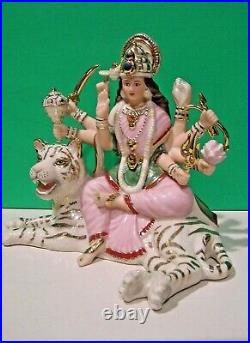 LENOX DURGA GODDESS OF STRENGTH Sculpture Hindu Tiger - - NEW in BOX