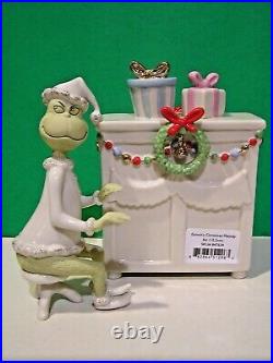 LENOX GRINCH'S CHRISTMAS MELODY 2 piece Piano sculpture set NEW in BOX with COA