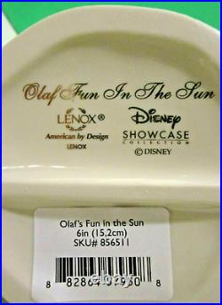 LENOX OLAF'S FUN IN THE SUN Disney - FROZEN sculpture - - NEW in BOX with COA