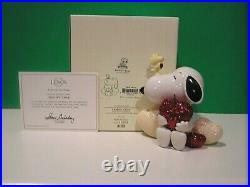 LENOX Peanuts SNOOPY LOVE with Woodstock NEW in BOX with COA - Valentines Day