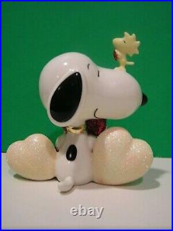 LENOX Peanuts SNOOPY LOVE with Woodstock NEW in BOX with COA - Valentines Day
