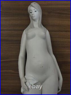 LLADRO Naked Women Matte Sculpture Hand Made In Spain (Read) Rare 3lbs 18