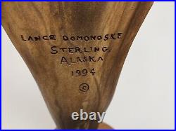 Lance Domonoske, Sterling Alaska 1994, Vintage Deer Sculpture