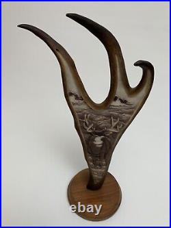 Lance Domonoske, Sterling Alaska 1994, Vintage Deer Sculpture