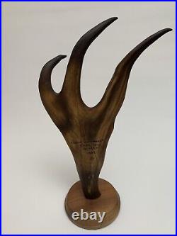 Lance Domonoske, Sterling Alaska 1994, Vintage Deer Sculpture