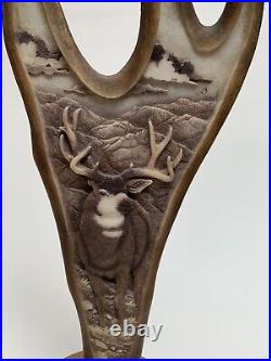 Lance Domonoske, Sterling Alaska 1994, Vintage Deer Sculpture