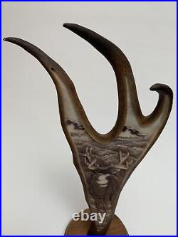 Lance Domonoske, Sterling Alaska 1994, Vintage Deer Sculpture