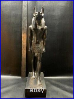 Large Egyptian God Anubis Jackal God of Afterlife & Mummification Standing