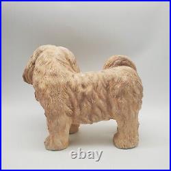 Large Vintage Lhasa Apso Danbury Mint Dog Resin Statue Rare 7H