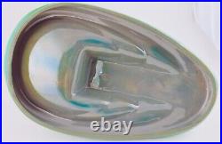 Large Zsolnay Green Eosin Tray With Panther