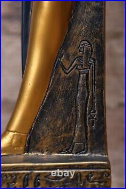 Large statue of Goddess Sekhmet standing, Egyptian Art handcrafted heavy stone