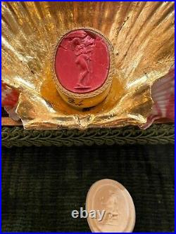 Late 18th/ Early 19th Grand Tour Intaglio Collection in Custom Shell Box