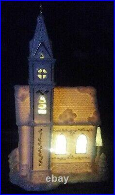 Lenox Christmas Village Church Sculpture Holiday Lighted Lit series