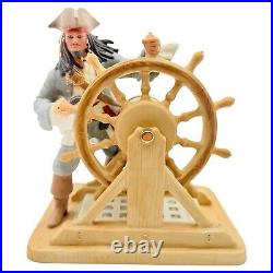 Lenox Disney Captain Jack Sparrow Pirates Of The Caribbean Steering Boat NEW