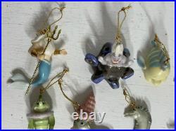 Lenox Disney he Little Mermaid Under the Sea Ornament Tree plus 8 Ornaments