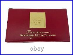 Lenox First Blessing-Nativity Shepherd Boy With Lamb AS IS