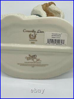 Lenox Wizard of Oz Cowardly Lion 6242978 Gold Accents Porcelain EUC