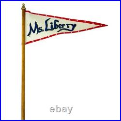 Leo R. Smith MS. LIBERTY Sailor Girl Statue with Flag Patriotic Folk Art Retired