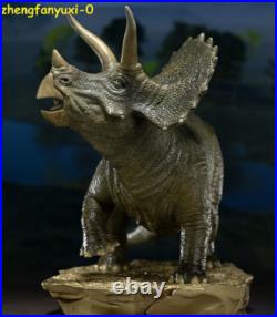 Limited 120 Triceratops Dinosaur Brass Statue Model Figure Collectible Display